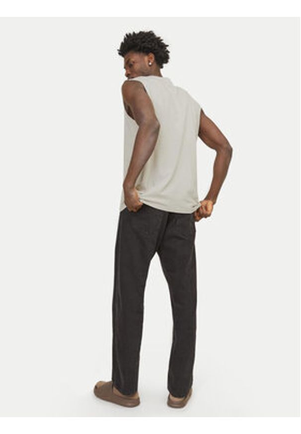 Jack & Jones - Jack&Jones Tank top Vesterbro 12250430 Beżowy Oversize. Kolor: beżowy. Materiał: bawełna