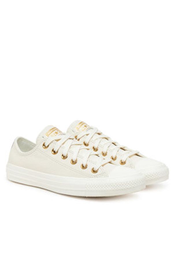 Converse Trampki Chuck Taylor All Star Gold A13814C Écru. Materiał: skóra