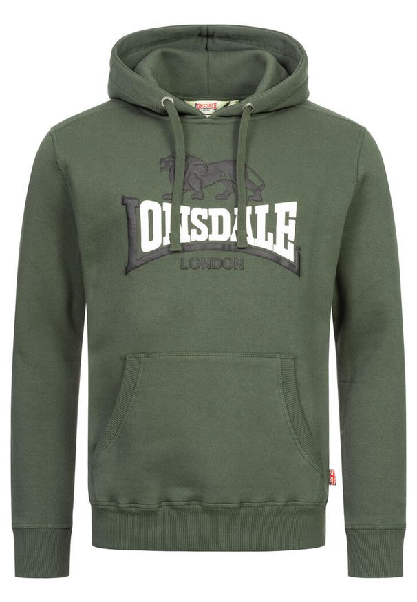 Bluza z kapturem Lonsdale Thurning. Typ kołnierza: kaptur. Kolor: wielokolorowy, czarny, zielony