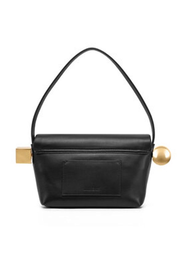 JACQUEMUS Torebka Le Rond Carre 24H243BA383-3171 Czarny. Kolor: czarny. Materiał: skórzane
