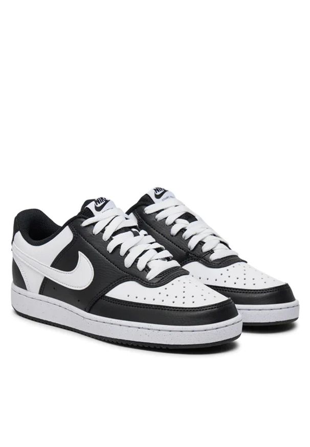 Nike - NIKE COURT VISION LO NN Sneakersy damskie. Okazja: na co dzień. Kolor: czarny. Materiał: materiał, guma. Szerokość cholewki: normalna. Model: Nike Court