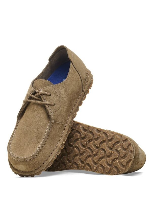 Birkenstock - Półbuty męskie BIRKENSTOCK Utti Lace Suede Leather. Okazja: na co dzień, do pracy, na spacer. Kolor: brązowy. Styl: casual