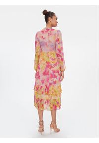 TwinSet - TWINSET Sukienka letnia 241TP2590 Różowy Regular Fit. Kolor: różowy. Materiał: syntetyk. Sezon: lato