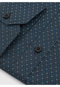 Pako Lorente - PAKO LORENTE - Czarna koszula męska wzór geometryczny. Kolor: czarny. Materiał: bawełna. Długość rękawa: długi rękaw. Długość: długie. Wzór: geometria. Sezon: jesień #7