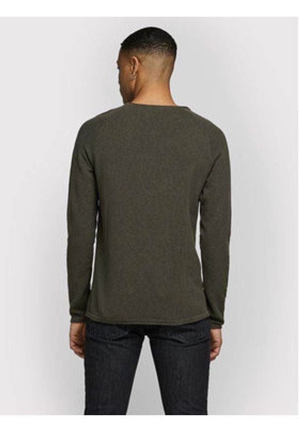 Jack & Jones Sweter Hill 12157321 Zielony Regular Fit. Kolor: zielony. Materiał: bawełna