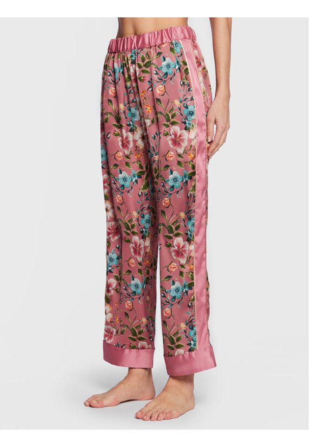 Liu Jo Spodnie piżamowe 5F2080 T2449 Różowy Relaxed Fit. Kolor: różowy. Materiał: syntetyk