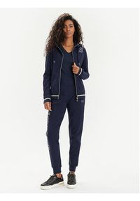 EA7 Emporio Armani Spodnie dresowe 8NTP85 TJTXZ 0555 Granatowy Regular Fit. Kolor: niebieski. Materiał: bawełna #5