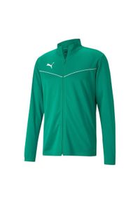 Puma - Męska Kurtka Treningowa TeamRISE. Kolor: zielony