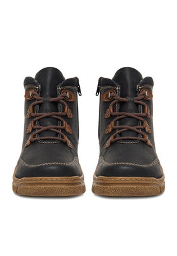 Rieker Trzewiki CEO-72313-00 Czarny. Kolor: czarny. Materiał: materiał