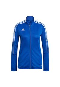 Adidas - Bluza piłkarska damska adidas Tiro 21 Track. Kolor: niebieski. Sport: piłka nożna