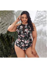 Intica - Strój kąpielowy jednoczęściowy z ozdobnymi wstawkami na plażę i basen Kya. Kolor: wielokolorowy. Materiał: materiał #5