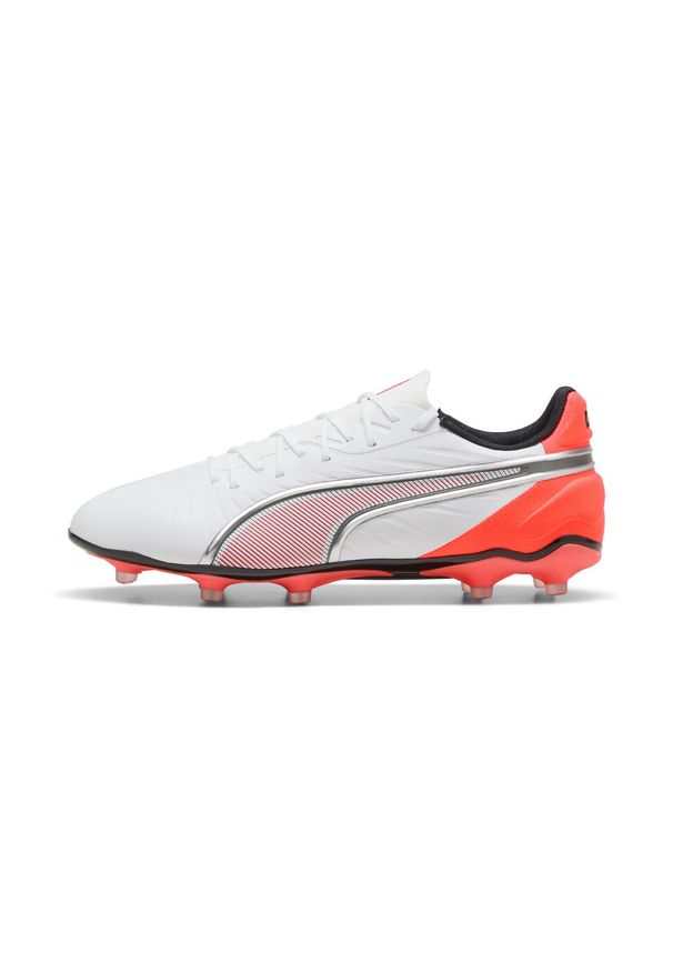 Puma - Korki PUMA KING MATCH JR White/Orange. Materiał: mikrofibra, materiał. Sport: piłka nożna
