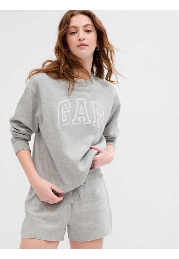 GAP - Gap Bluza 554936-02 Szary Regular Fit. Kolor: szary. Materiał: bawełna