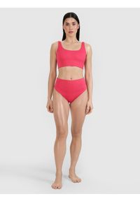 4f - 4F Dół od bikini damski - różowy XL. Stan: podwyższony. Kolor: różowy. Materiał: materiał, włókno, syntetyk, elastan