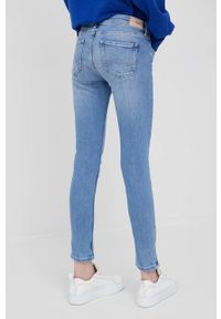 Pepe Jeans jeansy LOLA ZIP damskie medium waist. Kolor: niebieski #5