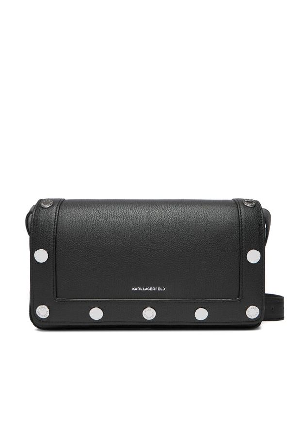 Karl Lagerfeld - KARL LAGERFELD Torebka A4W30121 Czarny. Kolor: czarny. Materiał: skórzane