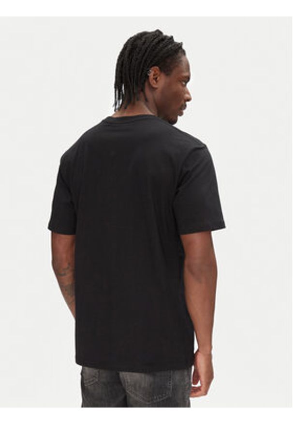 Just Cavalli T-Shirt 78OAHE22 Czarny Regular Fit. Kolor: czarny. Materiał: bawełna