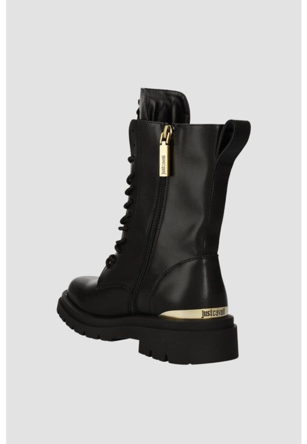Just Cavalli - JUST CAVALLI Czarne buty Fondo Kaili Kombat, Rozmiar 36. Kolor: czarny