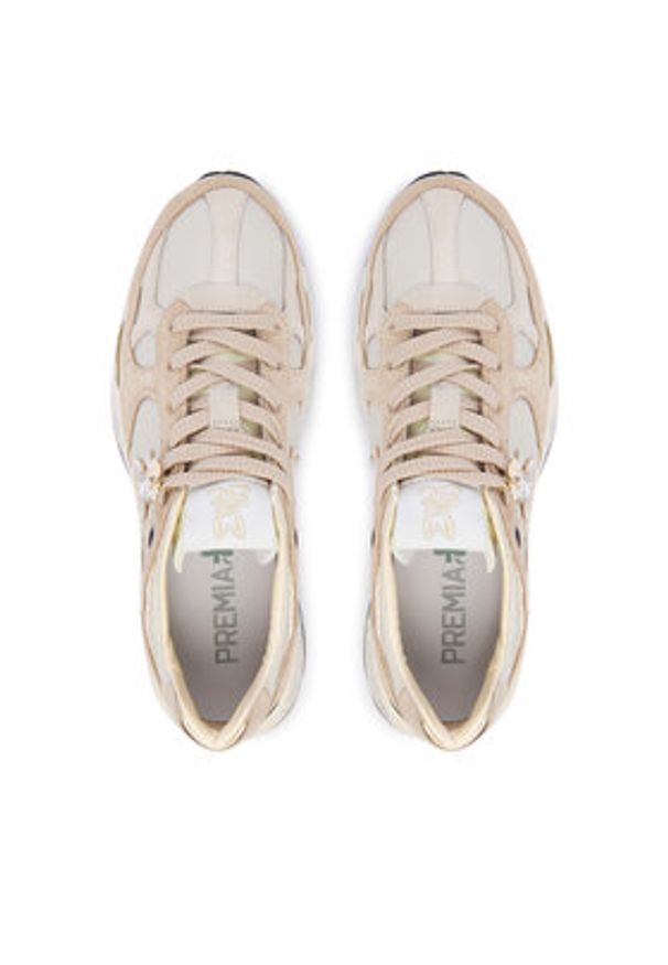 Premiata Sneakersy Mased Var 8116 Beżowy. Kolor: beżowy. Materiał: zamsz, skóra