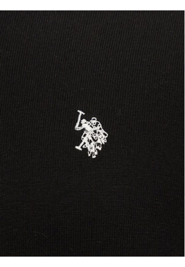 U.S. Polo Assn. Sweter MUP2963 Czarny Regular Fit. Typ kołnierza: polo. Kolor: czarny. Materiał: bawełna
