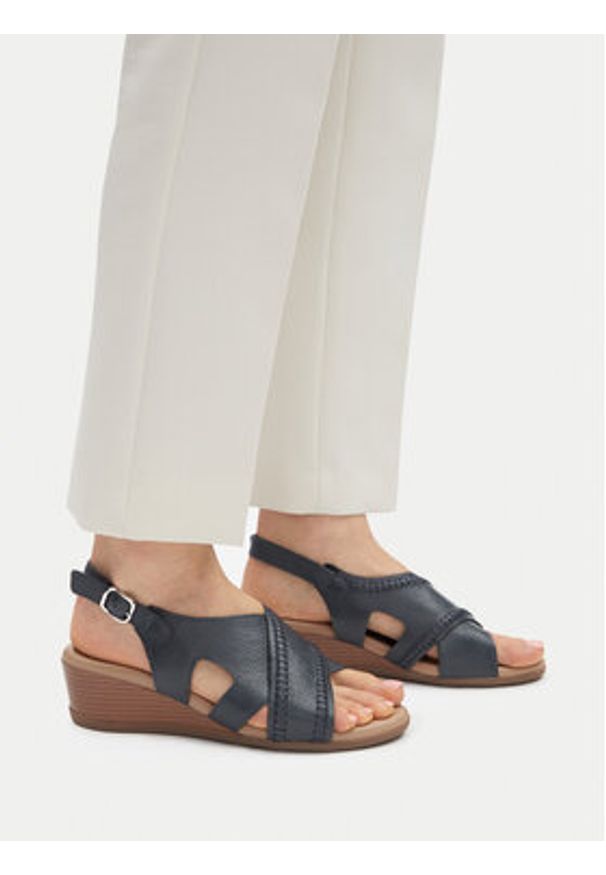 Lasocki Sandały WB-ELIA-03 Granatowy. Kolor: niebieski. Materiał: skóra