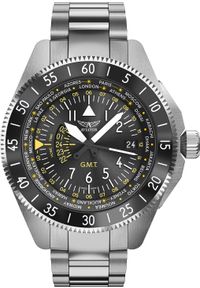 AVIATOR - Zegarek Aviator Zegarek męski Aviator V.1.37.0.307.5 srebrny. Kolor: srebrny #1