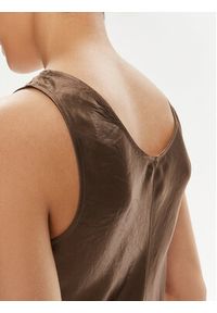 Max Mara Leisure Sukienka codzienna Talete 2416221078 Brązowy Regular Fit. Okazja: na co dzień. Kolor: brązowy. Materiał: wiskoza. Typ sukienki: proste. Styl: casual #3