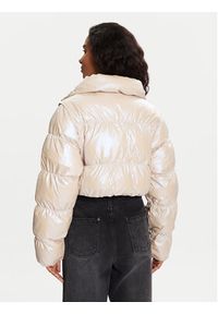 Adidas - adidas Kurtka zimowa Essentials Glossy 2-In-1 JX2985 Beżowy Loose Fit. Kolor: beżowy. Materiał: syntetyk. Sezon: zima