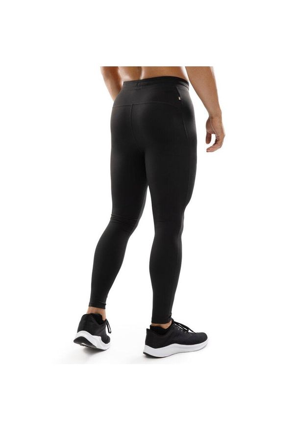 SIROKO - Męskie legginsy do biegania Fitness Siroko Savage. Kolor: czarny. Materiał: dzianina. Sport: fitness