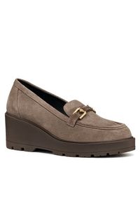 Geox Półbuty D Miereille D563VB 00022 C6029 Brązowy. Kolor: brązowy. Materiał: zamsz, skóra