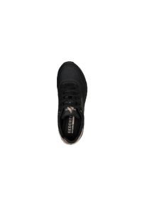 skechers - Buty sportowe Sneakersy damskie, Skechers Uno-Golden Air. Okazja: na co dzień. Zapięcie: sznurówki. Kolor: czarny, wielokolorowy, żółty. Materiał: guma, syntetyk, materiał. Szerokość cholewki: normalna. Model: Skechers Sport. Sport: turystyka piesza