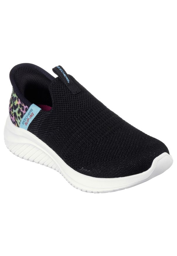 skechers - Buty do chodzenia damskie Skechers 303801LBKMT. Kolor: czarny. Materiał: guma, tkanina. Model: Skechers Sport. Sport: turystyka piesza