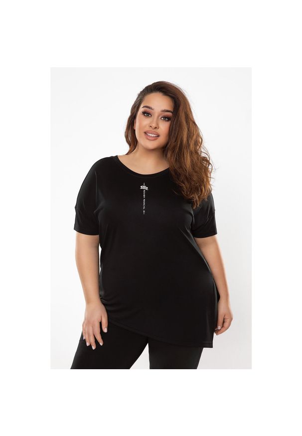 ROUGH RADICAL - Koszulka fitness damska Rough Radical Kip Plus size. Kolekcja: plus size. Kolor: czarny. Sport: fitness