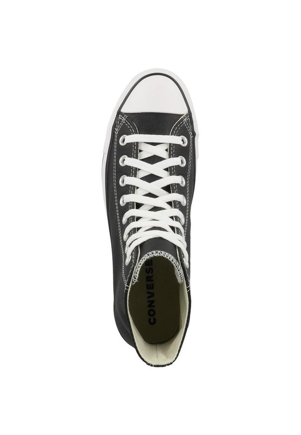 Trampki Converse Chuck Taylor HI Leather, Dla obu płci. Kolor: czarny. Materiał: materiał, skóra
