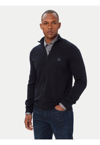 BOSS Kardigan Kanozip_S 50543692 Granatowy Regular Fit. Kolor: niebieski. Materiał: bawełna #1