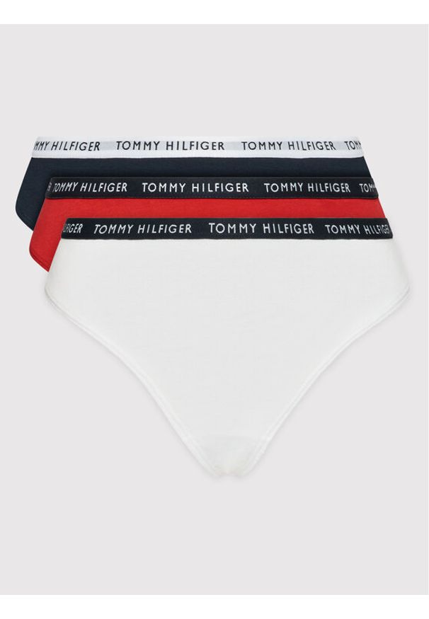 TOMMY HILFIGER - Tommy Hilfiger Komplet stringów UW0UW02829 Kolorowy. Materiał: bawełna. Wzór: kolorowy
