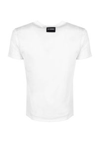 Les Hommes T-shirt | LF224100-0700-1009 | Round Neck | Mężczyzna | Biały. Okazja: na co dzień. Kolor: biały. Materiał: bawełna. Wzór: aplikacja. Styl: casual