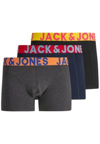 Jack & Jones - Jack&Jones Komplet 3 par bokserek Crazy Solid 12151349 Kolorowy. Materiał: bawełna. Wzór: kolorowy