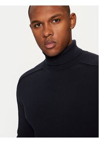 s.Oliver Golf 2152195 Granatowy Regular Fit. Typ kołnierza: golf. Kolor: niebieski. Materiał: bawełna #5