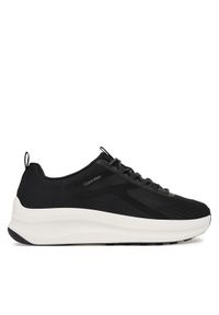 Calvin Klein Sneakersy Andrea - Chunky Ck Stripe Runner Trainers HM0HM02158 Czarny. Kolor: czarny. Materiał: materiał #1