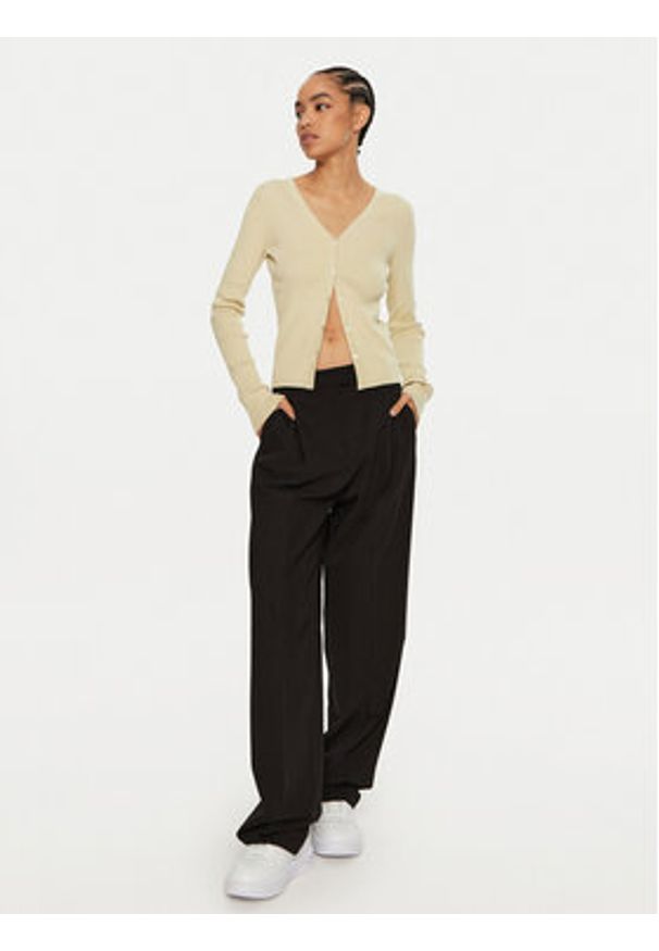 Calvin Klein Jeans Kardigan J20J224239 Zielony Regular Fit. Kolor: zielony. Materiał: bawełna