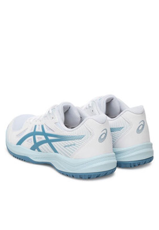 Asics Buty halowe Upcourt 6 1071A104 Biały. Kolor: biały. Materiał: skóra