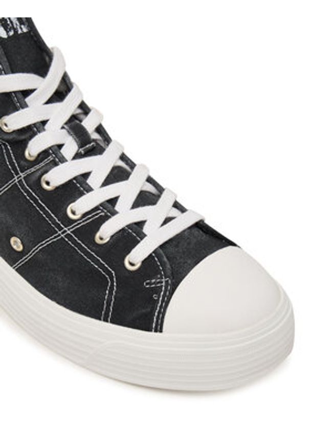 Polo Ralph Lauren Trampki Ayers Mid Sk Ltl 809P07628003 Czarny. Kolor: czarny. Materiał: materiał