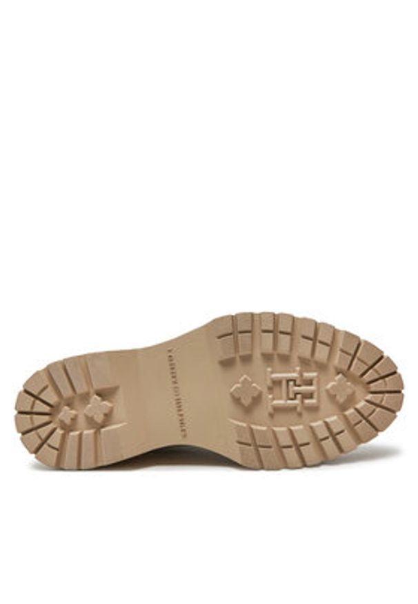 TOMMY HILFIGER - Tommy Hilfiger Trzewiki FW0FW08200 Beżowy. Kolor: beżowy. Materiał: skóra