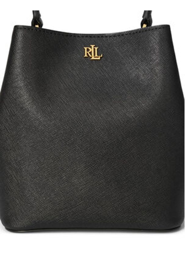 Lauren Ralph Lauren - LAUREN RALPH LAUREN Torebka 431977411001 Czarny. Kolor: czarny. Materiał: skórzane