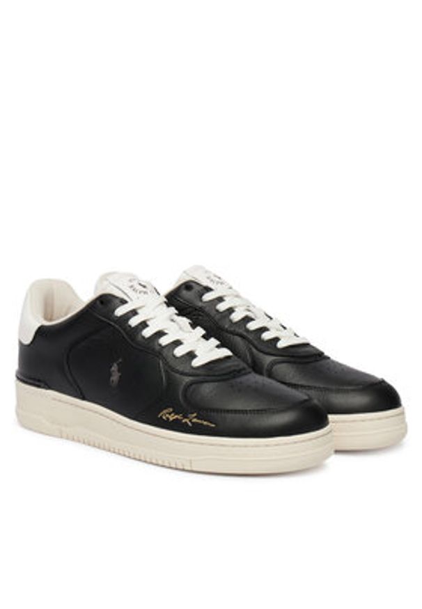Polo Ralph Lauren Sneakersy 809P13086002 Czarny. Kolor: czarny. Materiał: skóra
