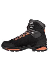 Buty trekkingowe męskie Lowa Camino Evo Gtx. Wysokość cholewki: za kostkę. Zapięcie: sznurówki. Kolor: czarny. Materiał: guma, skóra, tkanina, materiał, syntetyk. Szerokość cholewki: normalna