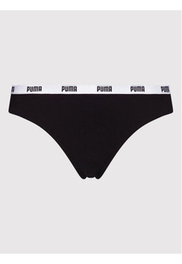 Puma Komplet 3 par stringów 907590 Czarny. Kolor: czarny. Materiał: bawełna