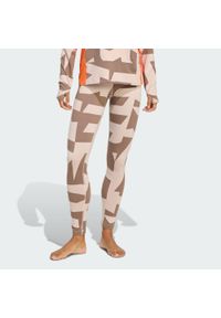 Adidas - Legginsy Multi Synthetic Base Layer. Kolor: beżowy. Technologia: ClimaCool (Adidas). Sezon: lato. Sport: turystyka piesza #1