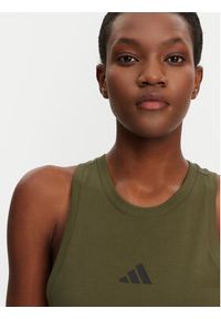 Adidas - adidas Sukienka codzienna Future Icons Small Logo JE0201 Zielony Slim Fit. Okazja: na co dzień. Kolor: zielony. Materiał: bawełna. Typ sukienki: proste. Styl: casual #3